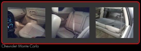 Chevrolet Monte Carlo with interior detail and exterior hand wax